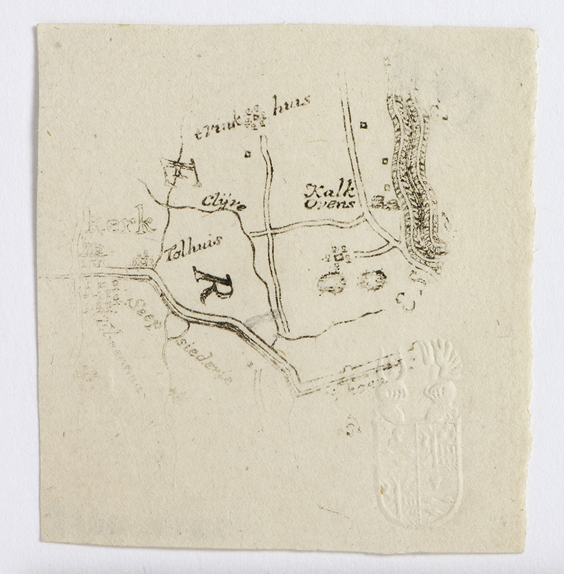 Proefdruk de omgeving van Hoogkerk met het Vinkhuis